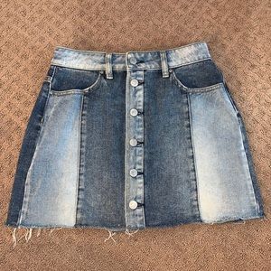 Pacsun Two Tone Patch Skirt